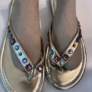 Gap Gold Embellished Sandals